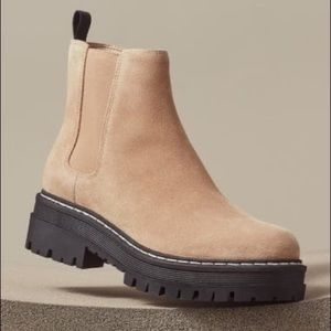 NEW MARC FISHER LTD PIRRO CHELSEA LUGSOLE ANKLE BOOTIE